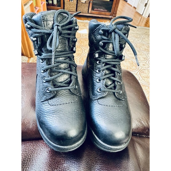 Timberland Pro Boots Titan Women's Sz 6 Steel Alloy Toe Work Black Leather $178 - Picture 7 of 12